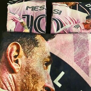 Pink Messi Graphic T-Shirt